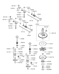 Kawasaki Fr651v-As08 Valve And Camshaft Diagram and Parts List for XT2-LX46KW (Carb-13WFA1CT210)(2015) Cub Cadet Lawn Tractor